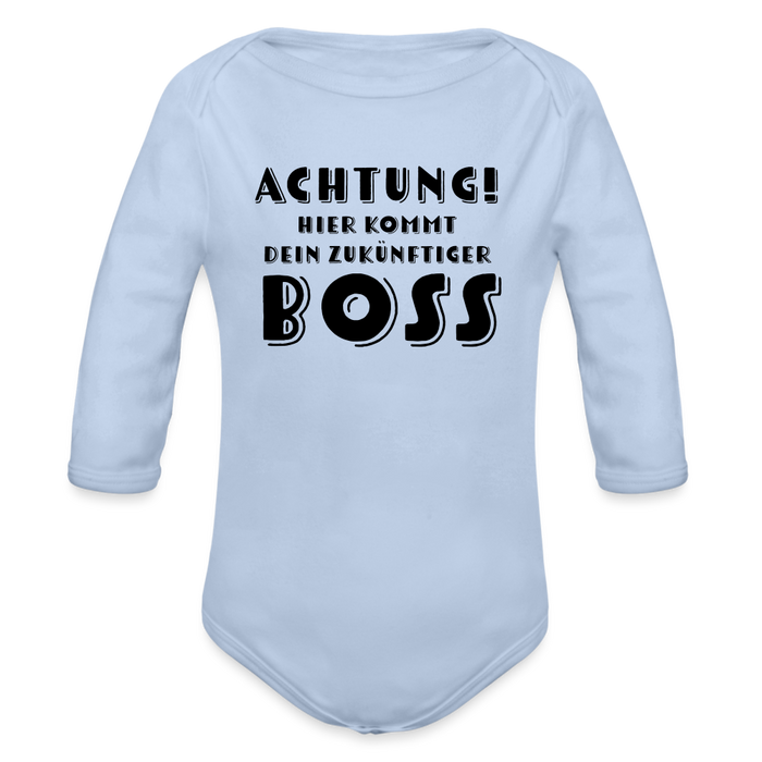 Baby Bio-Langarm-Body - Boss - Sky