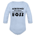 Baby Bio-Langarm-Body - Boss - Sky
