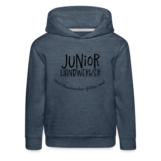 Kinder Premium Hoodie - Junior Handwerker - Jeansblau