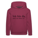 Kinder Premium Hoodie - Ich bin da - Mädchen - Bordeaux