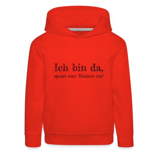 Kinder Premium Hoodie - Ich bin da - Jungen - Rot