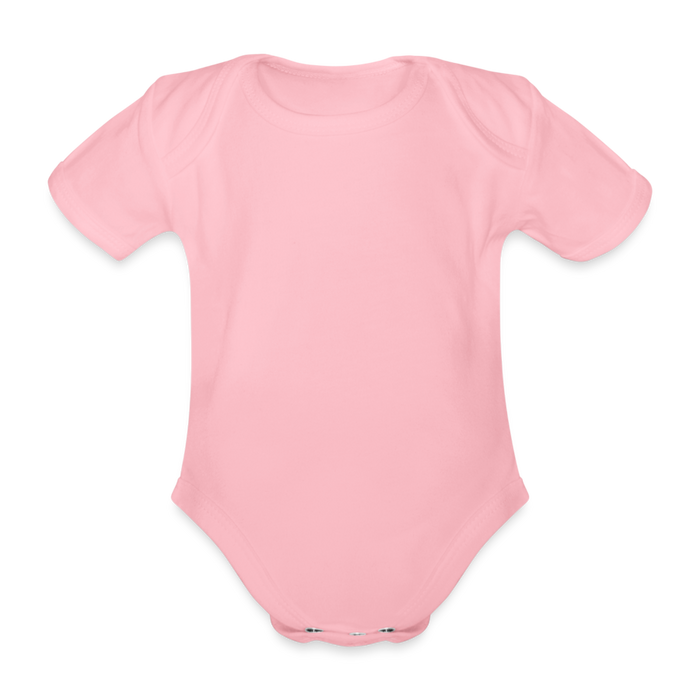Baby Bio-Kurzarm-Body - Personalisierbar - Hellrosa