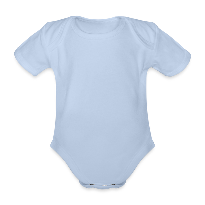 Baby Bio-Kurzarm-Body - Personalisierbar - Sky