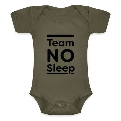 Baby Tri-Blend-Kurzarm-Body - No Sleep - Olive