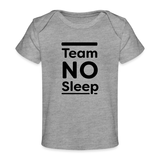 Baby Bio-T-Shirt - No Sleep - Grau meliert