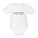 Baby Bio-Kurzarm-Body - Goldig - weiß