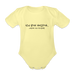Baby Bio-Kurzarm-Body - Goldig - Hellgelb