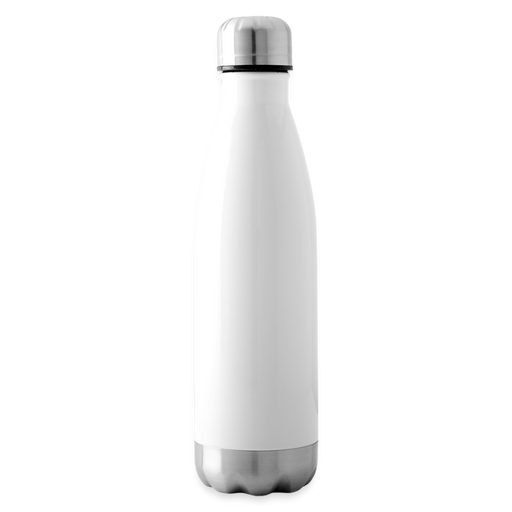 Isolierflasche - Personalisierbar - weiß