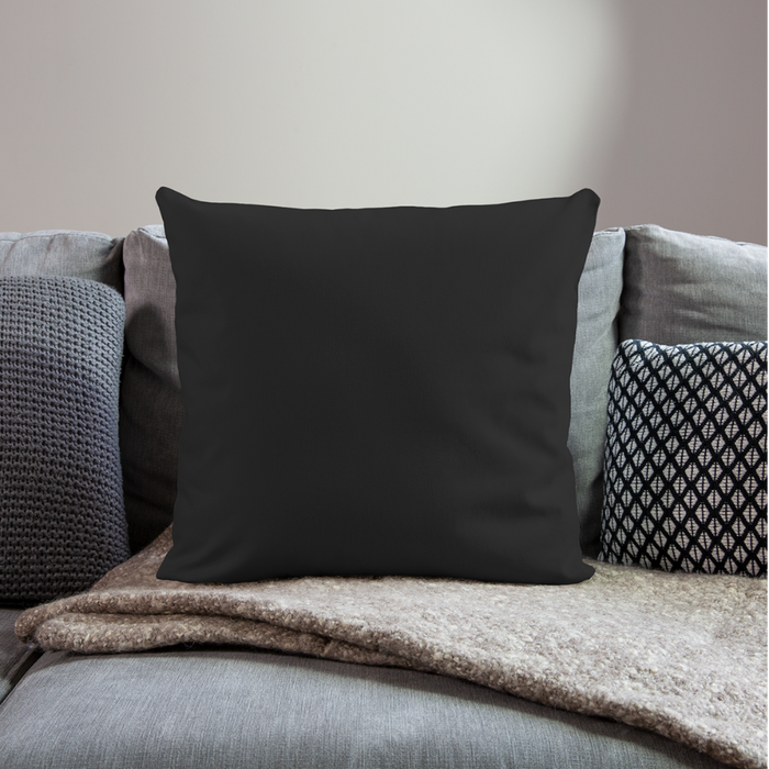 Sofakissen mit Füllung 44 x 44 cm - Personalisierbar - Schwarz