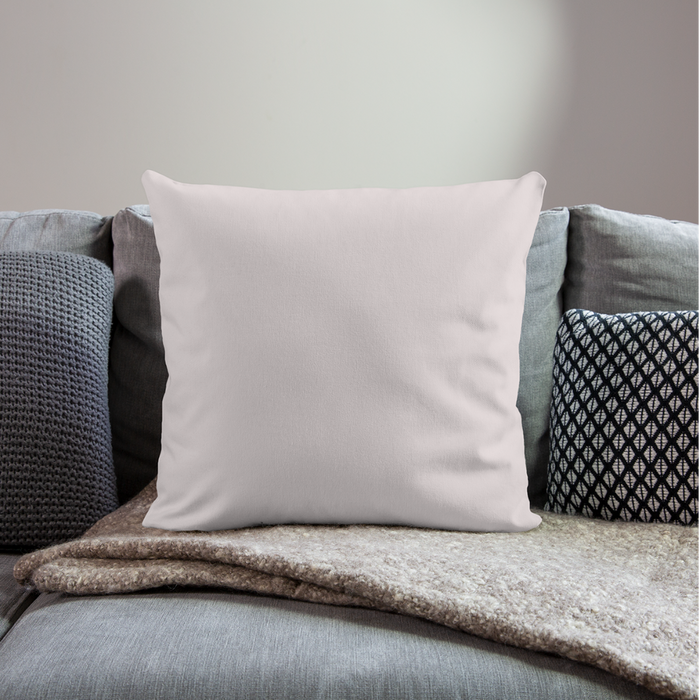 Sofakissen mit Füllung 44 x 44 cm - Personalisierbar - helles Taupe