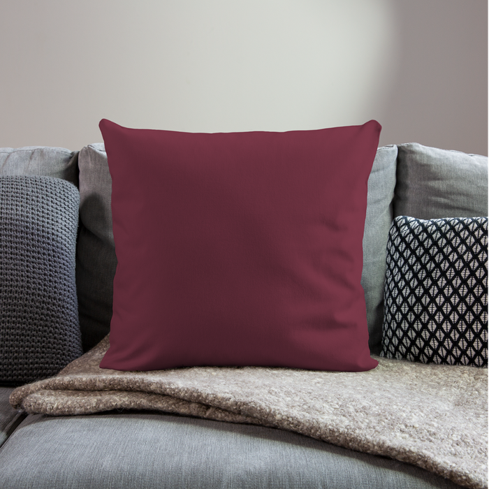 Sofakissen mit Füllung 44 x 44 cm - Personalisierbar - Burgunderrot