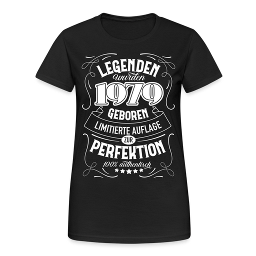 Frauen Gildan Heavy T-Shirt 1979 - Schwarz