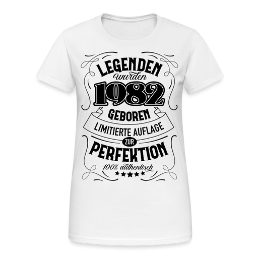 Frauen Gildan Heavy T-Shirt 1982 - weiß