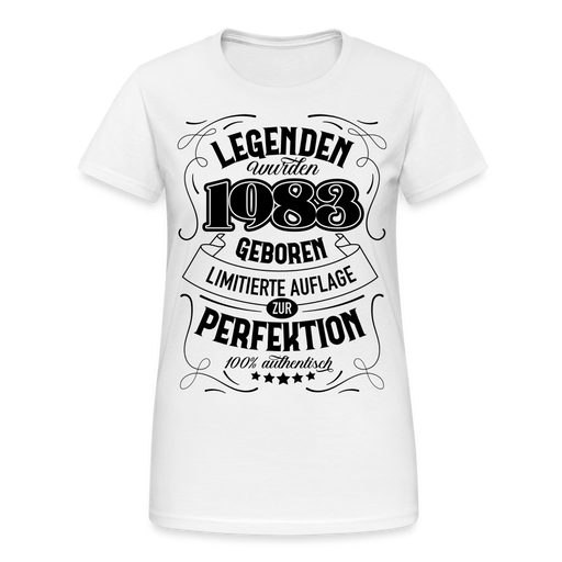 Frauen Gildan Heavy T-Shirt 1983 - weiß
