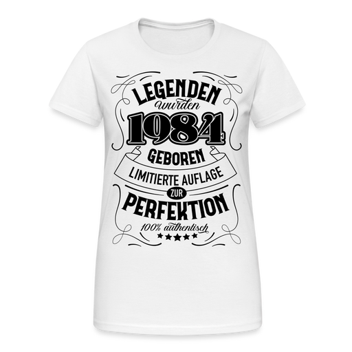 Frauen Gildan Heavy T-Shirt 1984 - weiß
