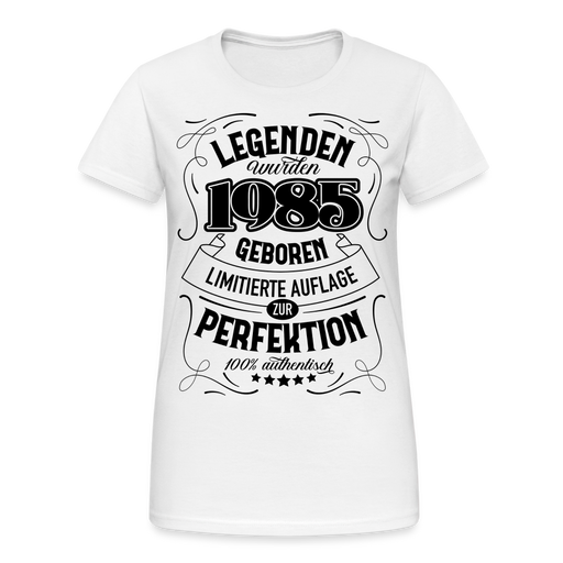 Frauen Gildan Heavy T-Shirt 1985 - weiß