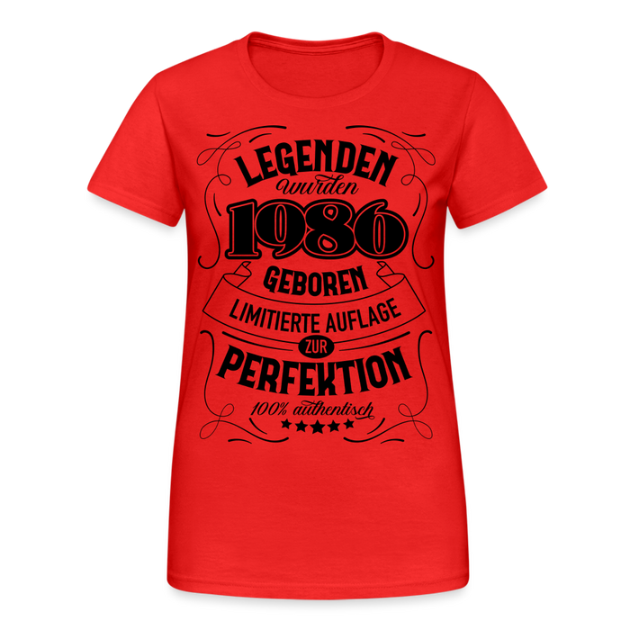 Frauen Gildan Heavy T-Shirt 1986 - Rot