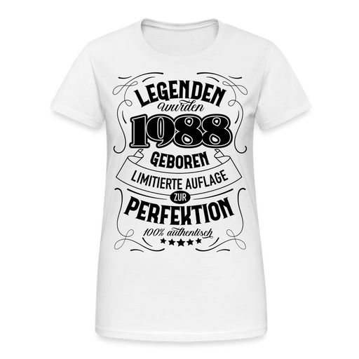 Frauen Gildan Heavy T-Shirt 1988 - weiß