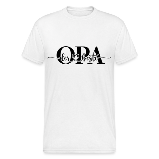 Der beste Opa Männer Gildan Heavy T-Shirt - weiß