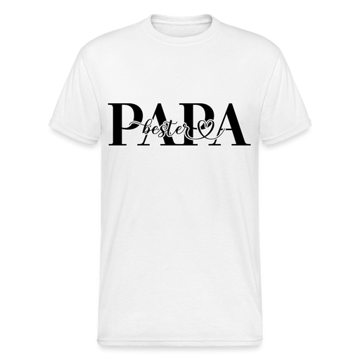 Bester Papa Männer Gildan Heavy T-Shirt - weiß