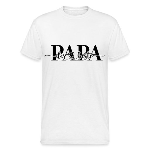 Der beste Papa Männer Gildan Heavy T-Shirt - weiß