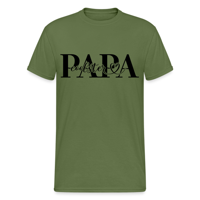 Coolster Papa Männer Gildan Heavy T-Shirt - Militärgrün
