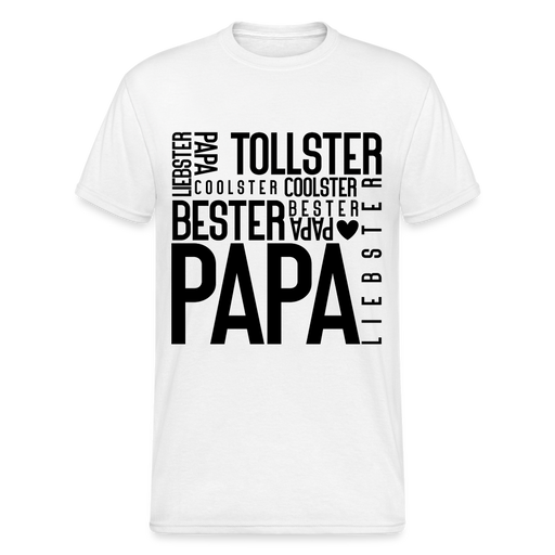 Papa Eigenschaften Männer Gildan Heavy T-Shirt - weiß