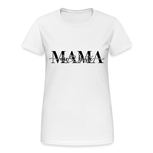 DIe beste Mama Frauen Gildan Heavy T-Shirt - weiß