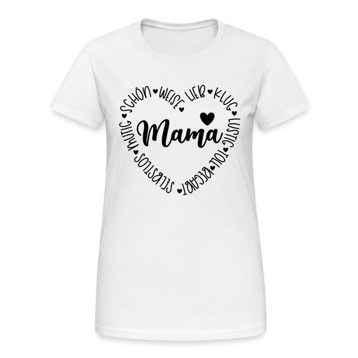 Mama Eigenschaften Frauen Gildan Heavy T-Shirt - weiß