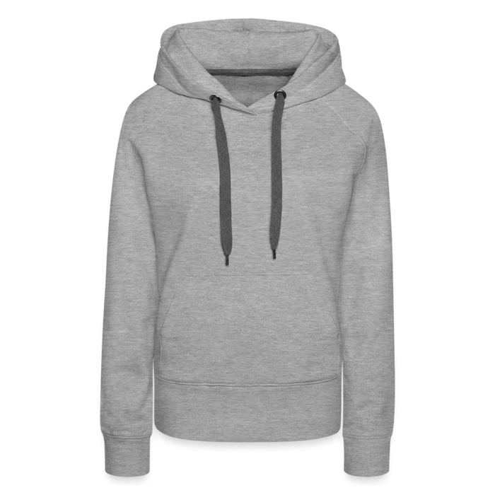 Frauenhoodie Personalisierbar - Grau meliert