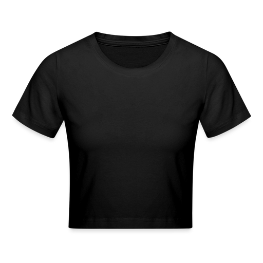 Cropped T-Shirt - Schwarz