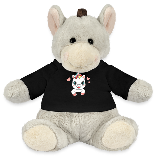 MiniFeet® Esel Pelle Einhorn mit Herzen - Schwarz