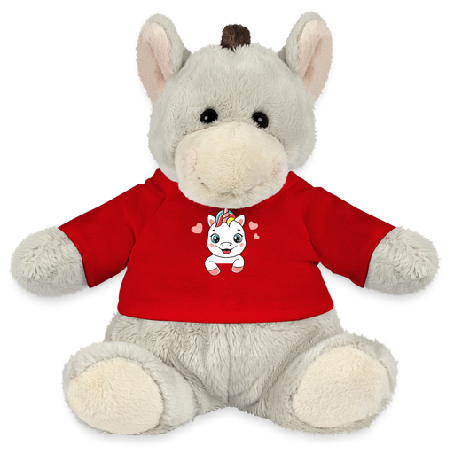 MiniFeet® Esel Pelle Einhorn mit Herzen - Rot