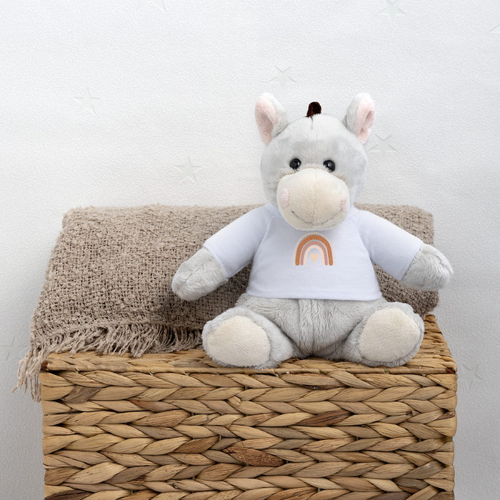 MiniFeet® Esel Pelle Regenbogen Naturfarben - Weiß