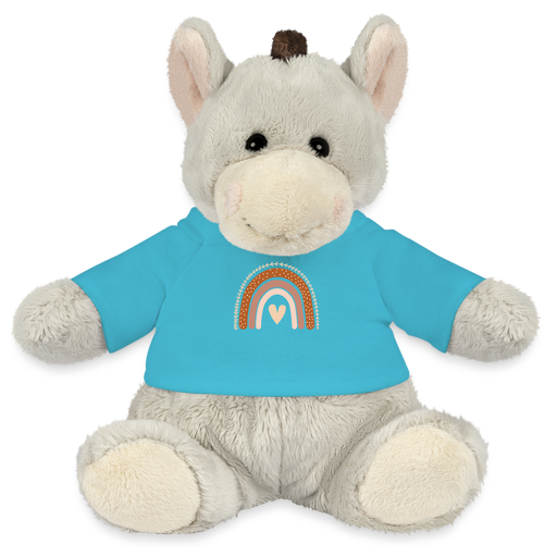 MiniFeet® Esel Pelle Regenbogen Naturfarben - Atollblau