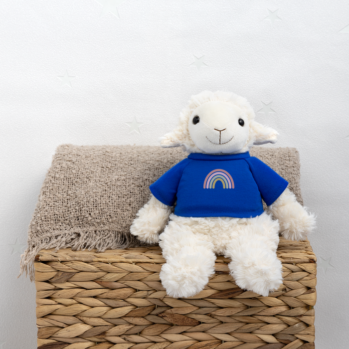 MiniFeet® Schaf Annika Regenbogen Pastell - Königsblau