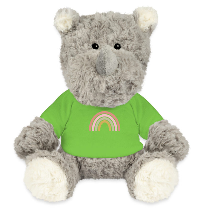MiniFeet® Nashorn Svea Regenbogen Pastell - Hellgrün