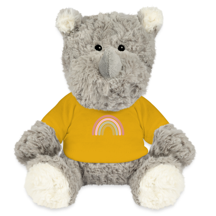 MiniFeet® Nashorn Svea Regenbogen Pastell - Sonnengelb