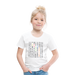 Kinder Heavy Cotton T-Shirt Schulkind Buchstaben bunt - Weiß