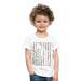 Kinder Heavy Cotton T-Shirt Schulkind Buchstaben bunt - Weiß
