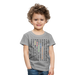 Kinder Heavy Cotton T-Shirt Schulkind Buchstaben bunt - Grau meliert