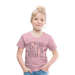 Kinder Heavy Cotton T-Shirt Schulkind Buchstaben bunt - Hellrosa