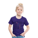 Kinder Heavy Cotton T-Shirt Schulkind Buchstaben bunt - Lila