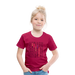 Kinder Heavy Cotton T-Shirt Schulkind Buchstaben bunt - dunkles Pink