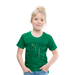Kinder Heavy Cotton T-Shirt Schulkind Buchstaben bunt - Kelly Green