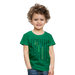 Kinder Heavy Cotton T-Shirt Schulkind Buchstaben bunt - Kelly Green
