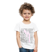 Kinder Heavy Cotton T-Shirt Schulkind Buchstaben rosa - Weiß
