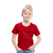 Kinder Heavy Cotton T-Shirt Schulkind Buchstaben rosa - Rot
