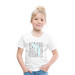Kinder Heavy Cotton T-Shirt Schulkind Buchstaben blau - Weiß