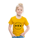 Kinder Heavy Cotton T-Shirt Schulkind 2024 mit drei Sternen - Sonnengelb